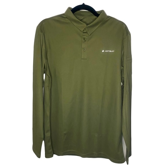 Hotsuit Green Pullover Long Sleeve Shirt Men’s Size Medium - Picture 1 of 10